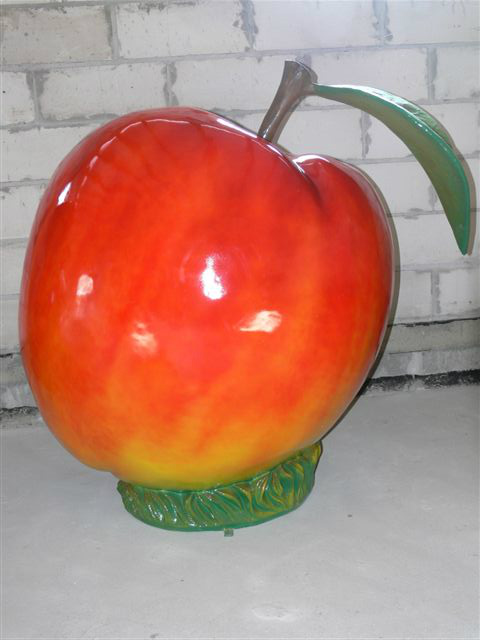 pomme géante en résine et fibres de verre différentes tailles
